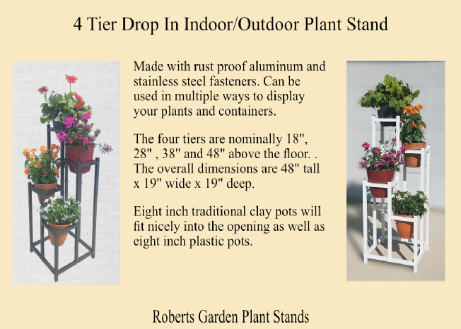 3 Tier Drop In Indoor/Outdoor Plant Stand 