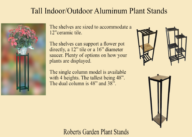 Tall Indoor/Outdoor Aluminum Plant Stands