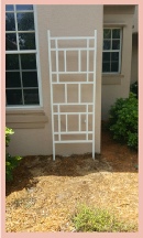 White Prairie Fusion/Craftsman Garden Trellis Kit